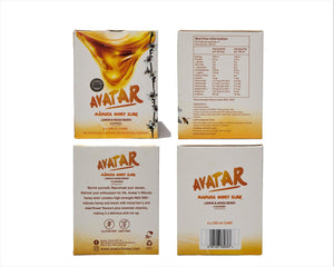 AVATAR MANUKA HONEY ELIXIR - LEMON AND MIXED BERRY FLAVOUR 250 ML, 6 X 4-PACK CARTON
