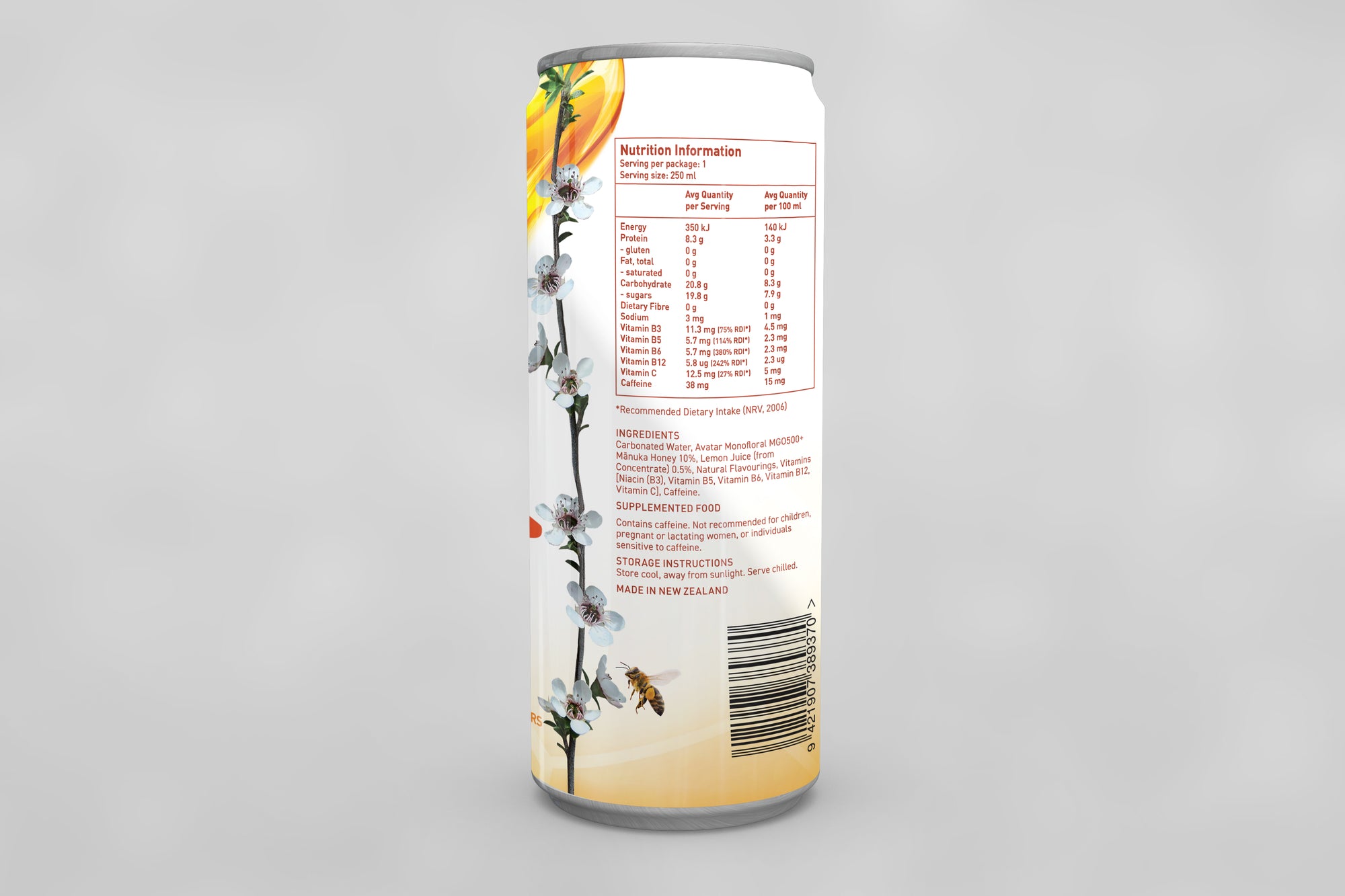 AVATAR MANUKA HONEY ELIXIR - LEMON AND MIXED BERRY FLAVOUR 250 ML