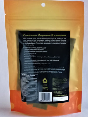 Avatar Manuka Honey Powder Sports Drink - Orange and Mango 100g - Avatar New Zealand Manuka Honey