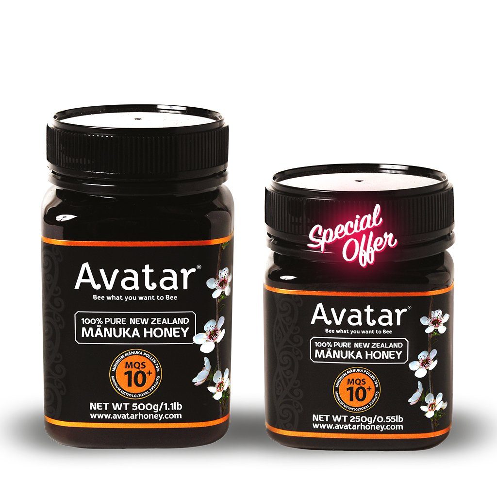 Manuka Honey 10+ 500g & 250g Combo Deal Manuka Honey Avatar Honey NZ 
