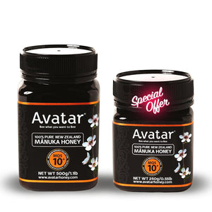 Manuka Honey 10+ 500g & 250g Combo Deal Manuka Honey Avatar Honey NZ 