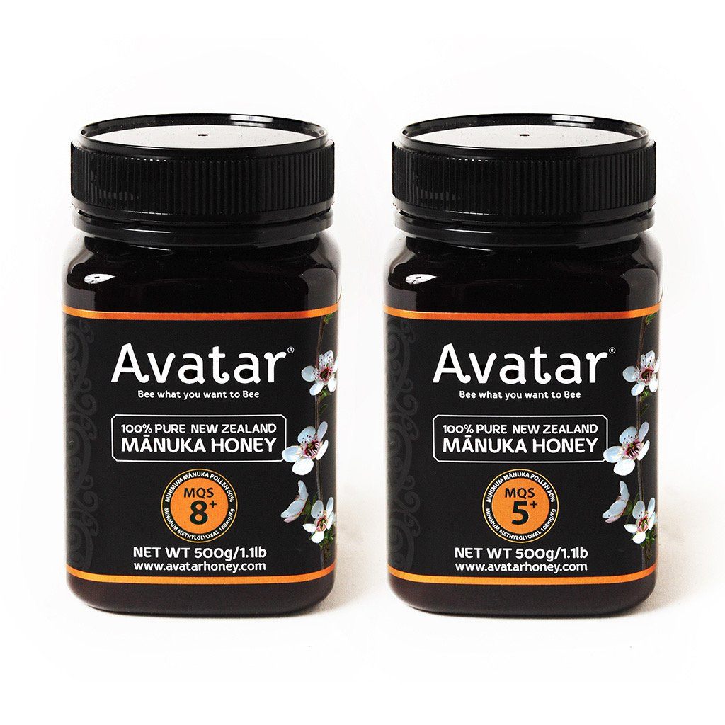 Manuka Honey 8+ & 5+ 500g Combo Deal Avatar Honey NZ 