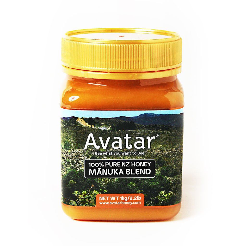 Manuka Honey Blend MGO 30+ with Kanuka honey 100% Pure New Zealand by Avatar - 1kg Manuka Honey Blend Avatar Honey NZ 