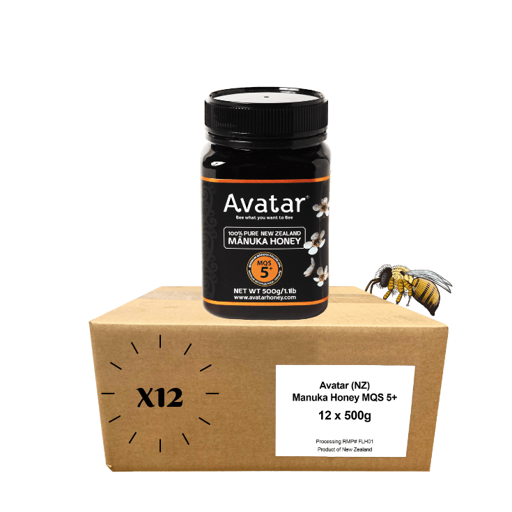 Manuka Honey MGO100 500g | MQS5+ (Carton) Manuka Honey Avatar Honey NZ 