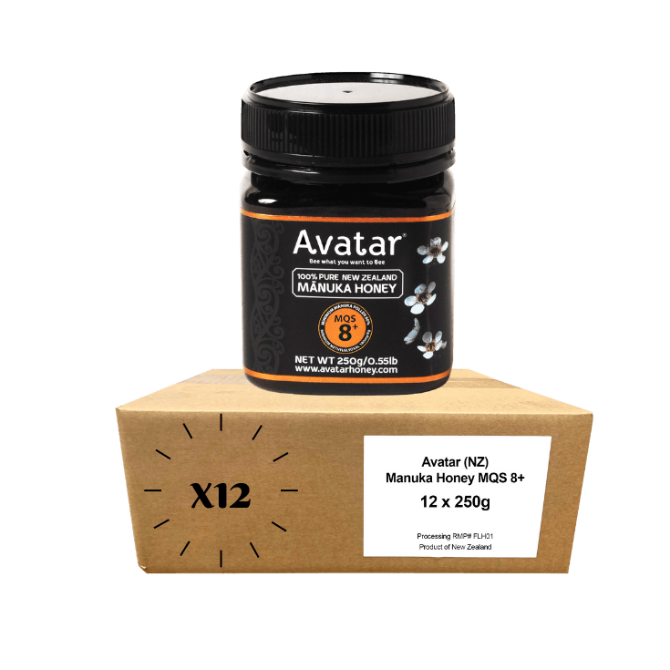 Manuka Honey MGO180 250g | MQS8+ (Carton) Manuka Honey Avatar Honey NZ 