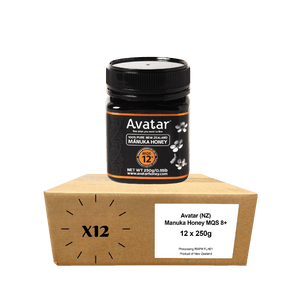 Manuka Honey MGO350 250g | MQS12+ (Carton) Manuka Honey Avatar Honey NZ 