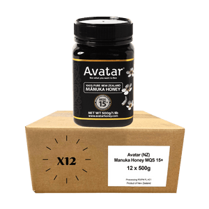 Manuka Honey MGO500 500g | MQS15+ (Carton) Manuka Honey Avatar Honey NZ 