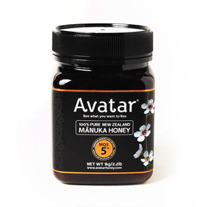 Manuka Honey MQS 5+ (MGO100+) 1kg Manuka Honey Avatar Honey NZ 